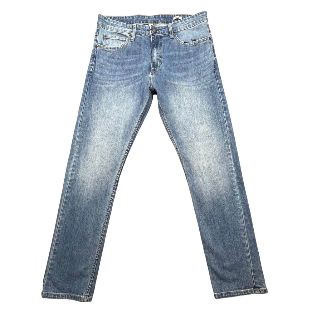 Calvin Klein Blue Jeans Slim Straight Stretch Denim Mens Size 34